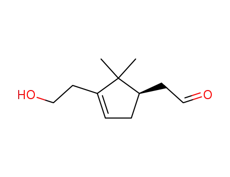 3-Cyclopentene-1-acetaldehyde, 3-(2-hydroxyethyl)-2,2-dimethyl-, (1R)-