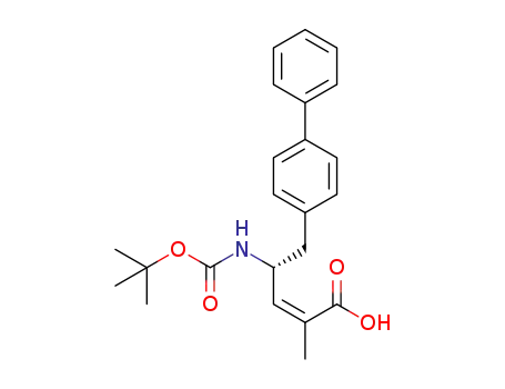 Molecular Structure of 1361408-16-3 ((Z)-(R)-5-biphenyl-4-yl-4-tert-butoxycarbonylamino-2-methylpent-2-enoic acid)