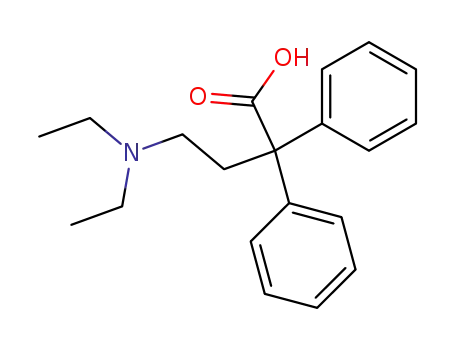 Molecular Structure of 6309-42-8 (4-(diethylamino)-2,2-diphenylbutanoic acid)