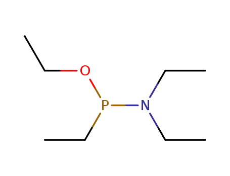 Molecular Structure of 59150-16-2 (ethyl N,N,P-triethylphosphonamidoite)