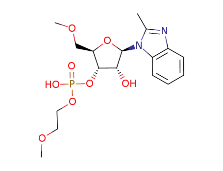 1-(5'-O-methyl-β-D-ribofuranosyl)-2-methylbenzimidazole 3'-(2-methoxyethyl)phosphate
