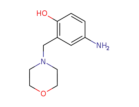 Molecular Structure of 76226-59-0 (4-amino-2-morpholinomethylphenol)