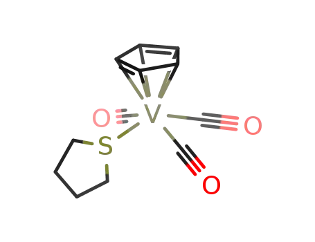 Molecular Structure of 111635-23-5 (CpV(CO)3(tetrahydrothiophene))