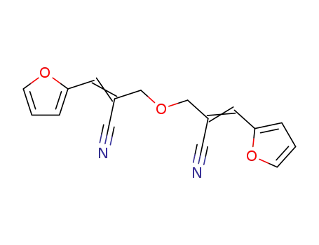 Molecular Structure of 101291-29-6 (bis-(2-cyano-3ξ-[2]furyl-allyl)-ether)