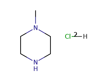 Molecular Structure of 50398-09-9 (Piperazine, 1-methyl-, monohydrochloride)