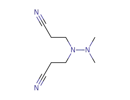 Molecular Structure of 4870-73-9 (2,2-dimethyl-1,1-bis(2-cyanoethyl)hydrazine)