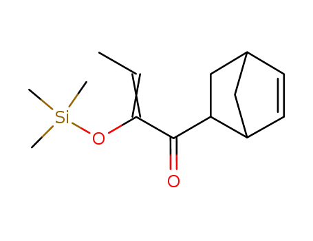 Molecular Structure of 74895-77-5 ((Z)-1-Bicyclo[2.2.1]hept-5-en-2-yl-2-trimethylsilanyloxy-but-2-en-1-one)
