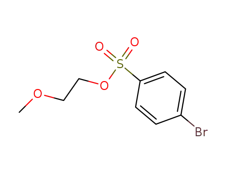 Molecular Structure of 142082-42-6 (Benzenesulfonic acid, 4-bromo-, 2-methoxyethyl ester)