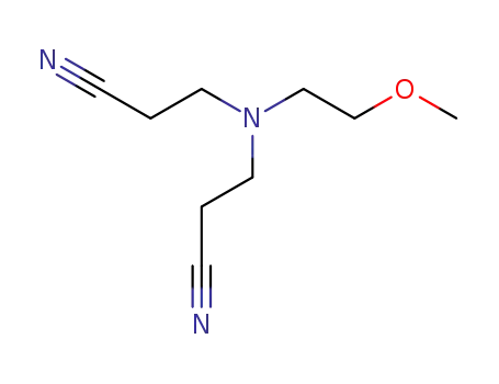 Molecular Structure of 449165-43-9 (N,N-bis(2-cyanoethyl)-2-methoxyethylamine)