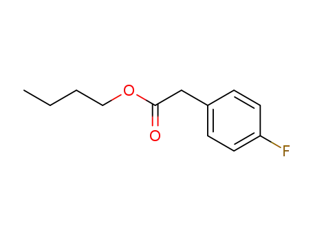 Molecular Structure of 104548-37-0 ((4-Fluoro-phenyl)-acetic acid butyl ester)