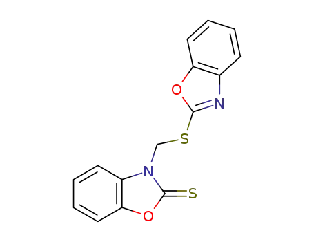 Molecular Structure of 71528-27-3 (3-<(2-Benzoxazolyl)thiomethyl>-2(3H)-benzoxazolethione)