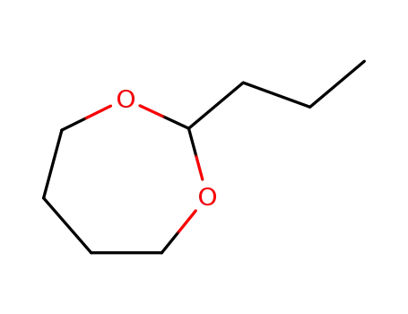Molecular Structure of 38503-12-7 (1,3-Dioxepane, 2-propyl-)