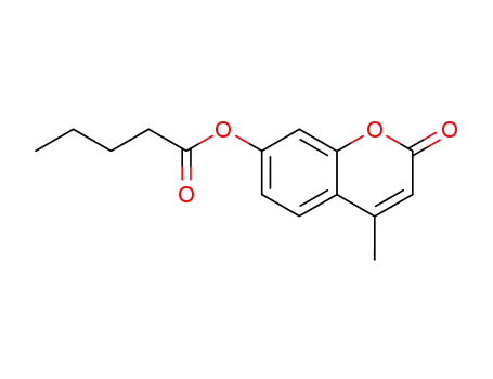 Molecular Structure of 6335-35-9 (4-methyl-2-oxo-2H-chromen-7-yl pentanoate)