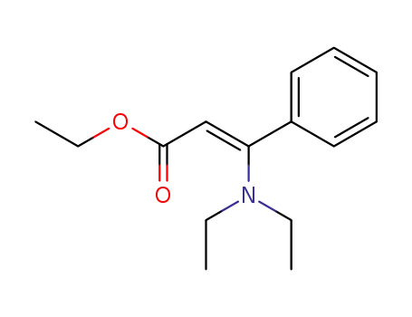 Molecular Structure of 6288-55-7 (ethyl (2Z)-3-(diethylamino)-3-phenylprop-2-enoate)