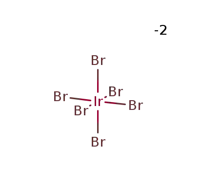 Molecular Structure of 16919-98-5 (DihydrogenHexabromoIridate(IV)Hydrate)