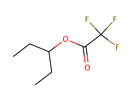 Molecular Structure of 7556-81-2 (Acetic acid, 2,2,2-trifluoro-, 1-ethylpropyl ester)