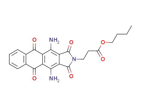 Molecular Structure of 10110-15-3 (butyl 4,11-diamino-1,3,5,10-tetrahydro-2H-naphth[2,3-f]isoindole-2-propionate)