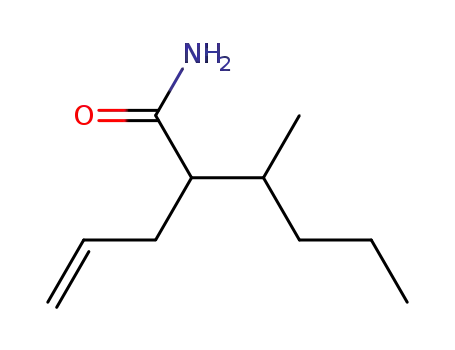 Molecular Structure of 88374-62-3 (Hexanamide, 3-methyl-2-(2-propenyl)-)