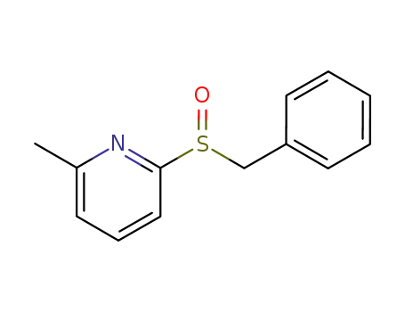 Pyridine, 2-methyl-6-[(phenylmethyl)sulfinyl]-