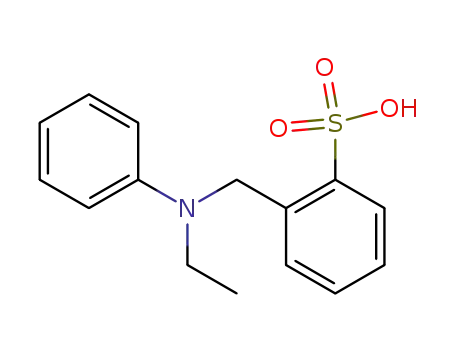 Molecular Structure of 4544-74-5 (Benzenesulfonic acid, 2-[(ethylphenylamino)methyl]-)