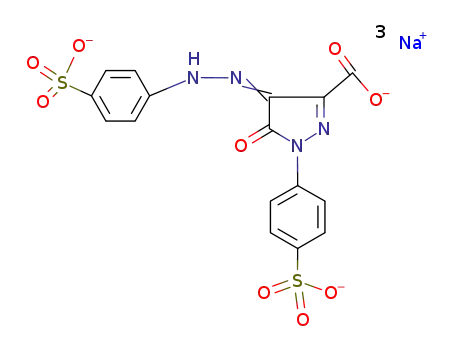 Molecular Structure of 862-64-6 (tartrazine)