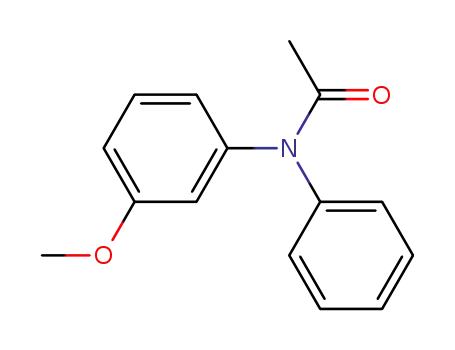 Molecular Structure of 101651-37-0 (N-(3-methoxyphenyl)-N-phenyl-acetamide)