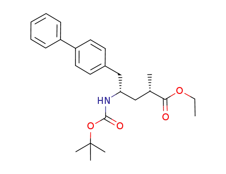Molecular Structure of 149709-61-5 ((2S,4S)-5-biphenyl-4-yl-4-tert-butoxycarbonylamino-2-methylpentanoic acid ethyl ester)
