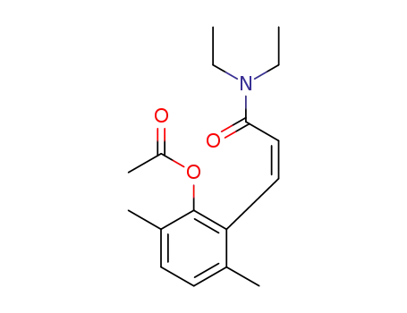 2-[(Z)-2-(diethylcarbamoyl)vinyl]-3,6-dimethylphenyl acetate