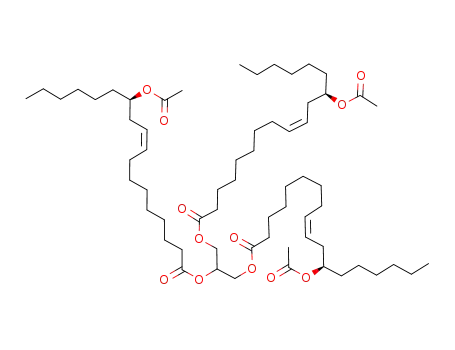 Molecular Structure of 101-34-8 (GLYCEROL TRIACETYLRICINOLEATE)