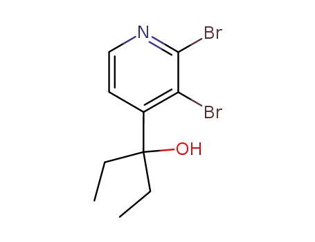 Molecular Structure of 100921-64-0 (dibromo-2,3 (ethyl-1 hydroxy-1 propyl)-4 pyridine)
