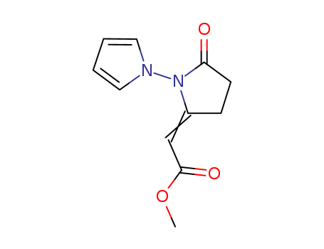 Acetic acid, [5-oxo-1-(1H-pyrrol-1-yl)-2-pyrrolidinylidene]-, methyl ester,  (E)-