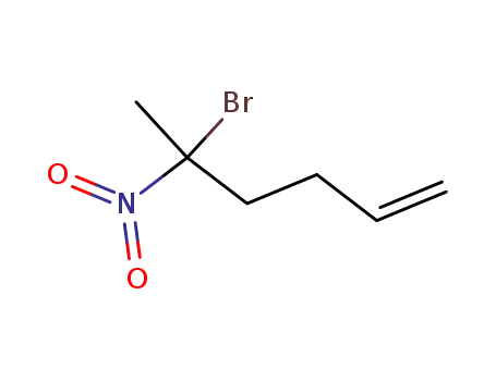 Molecular Structure of 133367-87-0 (2-bromo-2-nitrohex-5-ene)