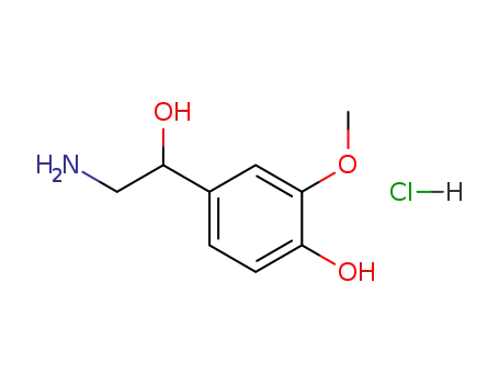 Molecular Structure of 1011-74-1 (DL-NORMETANEPHRINE HYDROCHLORIDE)
