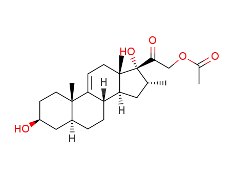 21-acetoxy-3β,17-dihydroxy-16α-methyl-5α-pregn-9(11)-en-20-one