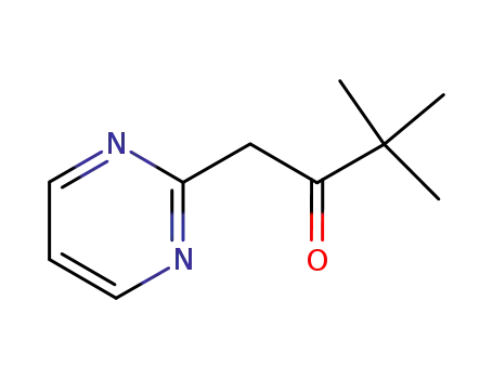 Molecular Structure of 75782-23-9 (1-(2-pyrimidinyl)-3,3-dimethyl-2-butanone)