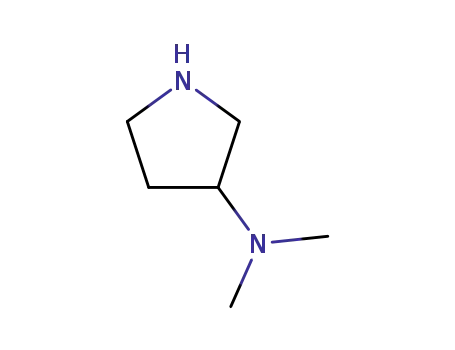 Molecular Structure of 132958-72-6 ((3R)-(+)-3-(DIMETHYLAMINO)PYRROLIDINE)