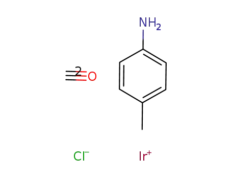 Molecular Structure of 14243-22-2 (Iridium, dicarbonylchloro(4-methylbenzenamine)-)