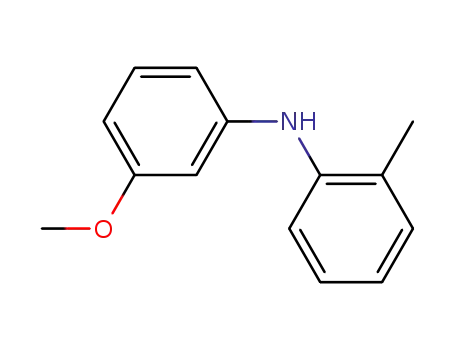 Molecular Structure of 107456-48-4 (N-(3-methoxyphenyl)-2-methylaniline)