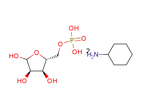 Molecular Structure of 87763-86-8 (ribose 5-phosphate bis(cyclohexylammonium) salt)