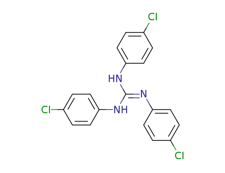 Molecular Structure of 47459-90-5 (Guanidine, N,N',N''-tris(4-chlorophenyl)-)