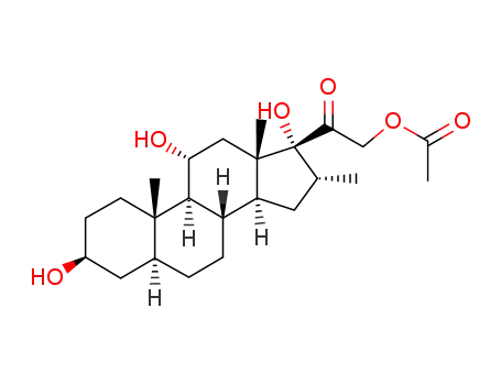 21-acetoxy-3β,11α,17-trihydroxy-16α-methyl-5α-pregnan-20-one