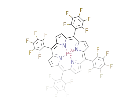 Molecular Structure of 109781-47-7 (PT(II) MESO-TETRA(PENTAFLUOROPHENYL)PORPHINE)