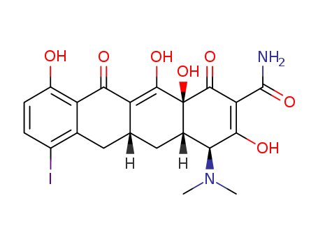 [4S-(4α,12aα)]-4-(dimethylamino)-3,10,12,12a-tetrahydroxy-7-iodo-1,11-dioxo-1,4,4a,5,5a,6,11,12a-octahydronaphthacene-2-carboxamide