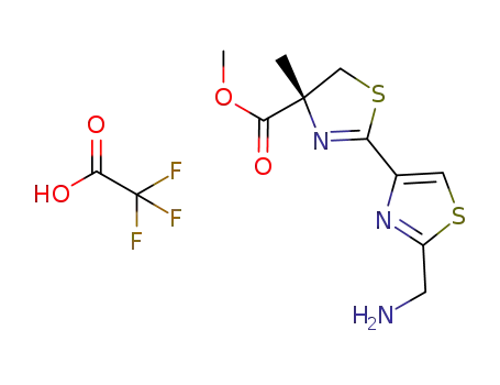 Molecular Structure of 1033814-01-5 (C<sub>2</sub>HF<sub>3</sub>O<sub>2</sub>*C<sub>10</sub>H<sub>13</sub>N<sub>3</sub>O<sub>2</sub>S<sub>2</sub>)