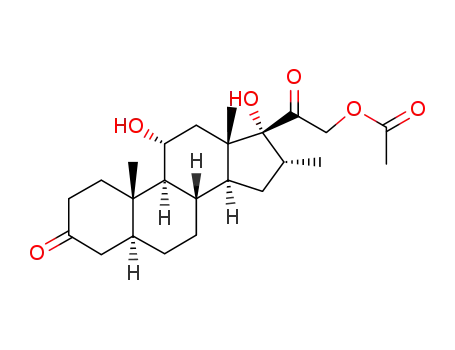 21-acetoxy-11α,17-dihydroxy-16α-methyl-5α-pregnane-3,20-dione