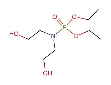 Molecular Structure of 2359-07-1 (bis-(2-hydroxy-ethyl)-amidophosphoric acid diethyl ester)