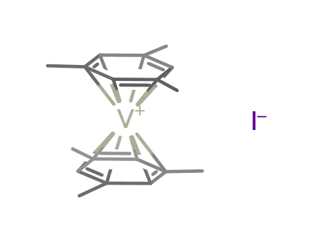 Molecular Structure of 87738-03-2 (bis(η6-1,3,5-trimethylbenzene)vanadium(I) iodide)