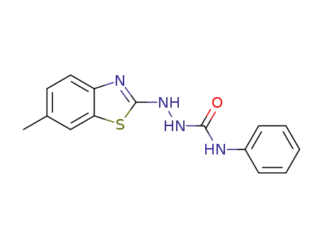 Molecular Structure of 131471-74-4 (1-(6-Methyl-2-benzothiazolyl)-4-phenylsemicarbazide)