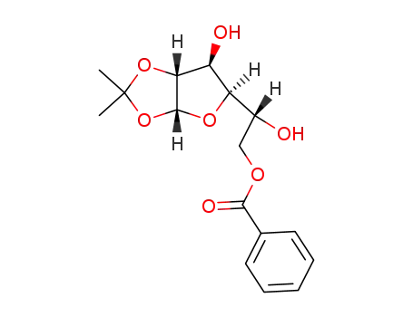Molecular Structure of 3254-32-8 (6-O-benzoyl-1,2-O-(1-methylethylidene)hexofuranose)