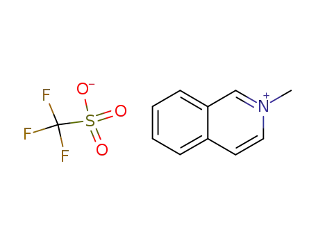 Molecular Structure of 124401-76-9 (2-methylisoquinolin-2-ium trifluoromethanesulfonate)